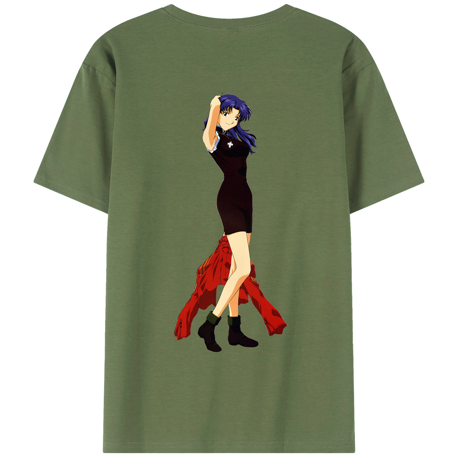 （画像用） EVA 新世紀エヴァンゲリオン 綿100％ メンズ半袖Tシャツ（バックプリント） 通気性